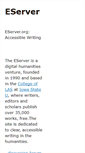 Mobile Screenshot of eserver.org