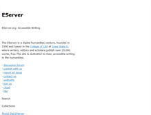 Tablet Screenshot of eserver.org