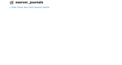 Desktop Screenshot of journals.eserver.org