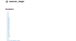 Desktop Screenshot of clogic.eserver.org