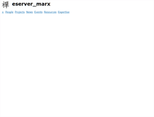 Tablet Screenshot of marx.eserver.org