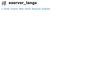 Tablet Screenshot of langs.eserver.org