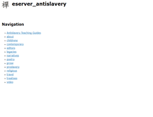 Tablet Screenshot of antislavery.eserver.org